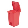 Jantex 45 L Red Polypropylene Pedal Bin, Lift Lid