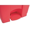 Jantex 45 L Red Polypropylene Pedal Bin, Lift Lid