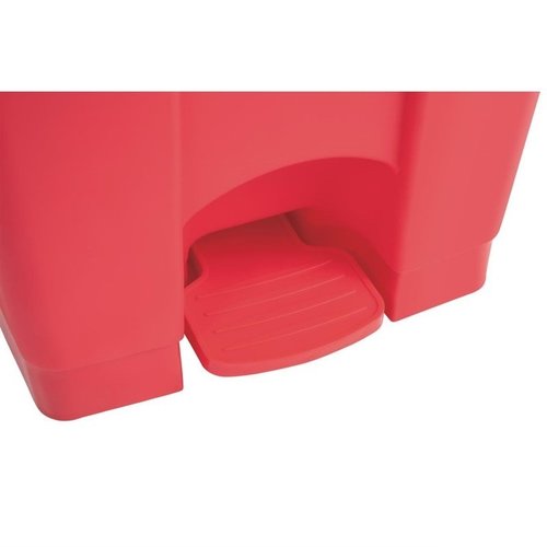 Jantex 45 L Red Polypropylene Pedal Bin, Lift Lid