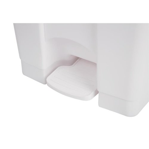 Jantex 45 L White Polypropylene Pedal Bin, Lift Lid Jantex 45 L White Polypropylene Pedal Bin, Lift Lid
