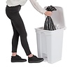 Jantex 45 L White Polypropylene Pedal Bin, Lift Lid Jantex 45 L White Polypropylene Pedal Bin, Lift Lid