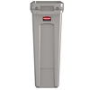 Rubbermaid 60 L Grey Plastic Slim Jim Bin