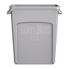 Rubbermaid 60 L Grey Plastic Slim Jim Bin