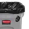 Rubbermaid 60 L Grey Plastic Slim Jim Bin