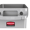 Rubbermaid 60 L Grey Plastic Slim Jim Bin