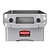 Rubbermaid 60 L Grey Plastic Slim Jim Bin
