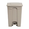 Jantex 45 L Beige Round Polypropylene Pedal Bin, Lift Lid