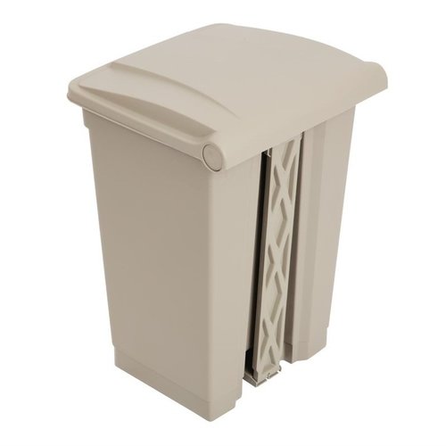 Jantex 45 L Beige Round Polypropylene Pedal Bin, Lift Lid