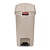 Rubbermaid 30 L Beige Polyethylene Resin Pedal Bin, Lift Lid