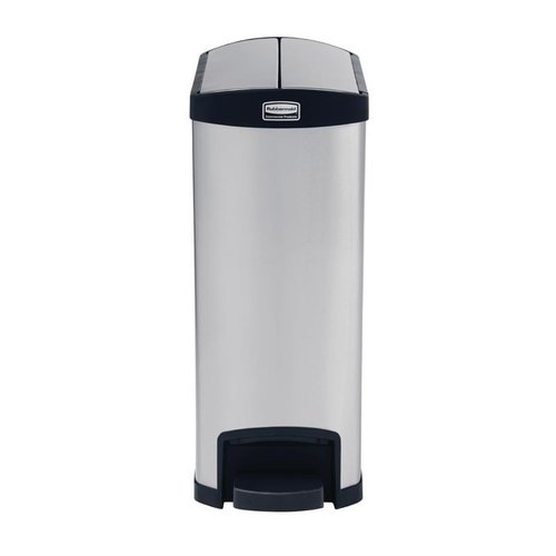 Rubbermaid 50 L Stainless Steel Pedal Bin, Lift Lid Rubbermaid 50 L Stainless Steel Pedal Bin, Lift Lid