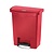 Rubbermaid 30 L Red Polyethylene Resin Pedal Bin, Lift Lid