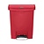 Rubbermaid 30 L Red Polyethylene Resin Pedal Bin, Lift Lid