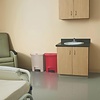 Rubbermaid 30 L Red Polyethylene Resin Pedal Bin, Lift Lid