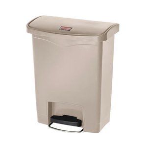 Rubbermaid 30 L Beige Polyethylene Resin Pedal Bin, Lift Lid Rubbermaid 30 L Beige Polyethylene Resin Pedal Bin, Lift Lid