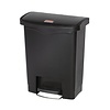 Rubbermaid 30 L Black Polyethylene Resin Pedal Bin, Lift Lid Rubbermaid 30 L Black Polyethylene Resin Pedal Bin, Lift Lid