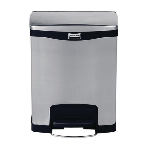 Rubbermaid 30 L Stainless Steel Pedal Bin, Lift Lid Rubbermaid 30 L Stainless Steel Pedal Bin, Lift Lid