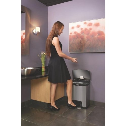 Rubbermaid 30 L Stainless Steel Pedal Bin, Lift Lid Rubbermaid 30 L Stainless Steel Pedal Bin, Lift Lid