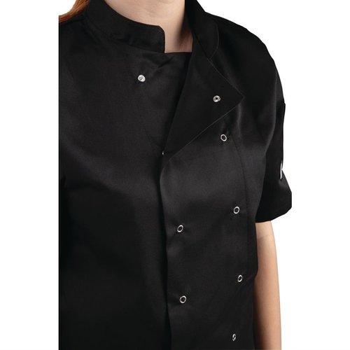 Whites Chefs Clothing Koszula kucharska czarna | rozmiar XS