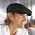 Chef Works Twill Cotton Flat Cap, Size M, Black