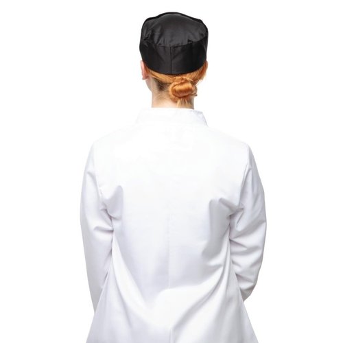 Whites Chefs Clothing Czapka, rozmiar XS z polibawełny, czarna Whites Chefs Clothing Czapka, rozmiar XS z polibawełny, czarna