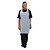 XXLselect Disposable Polythene Bib Aprons Blue (Pack of 100)