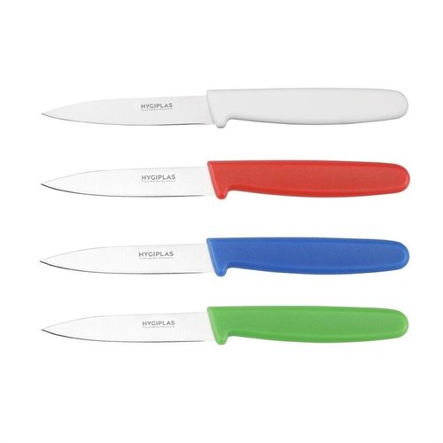 Hygiplas Paring Knife 75 mm, Colour Coded Red Hygiplas Paring Knife 75 mm, Colour Coded Red