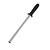 Vogue Oval Diamond Knife Sharpening Steel 255 mm with Black Handle