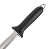 Vogue Oval Diamond Knife Sharpening Steel 255 mm with Black Handle