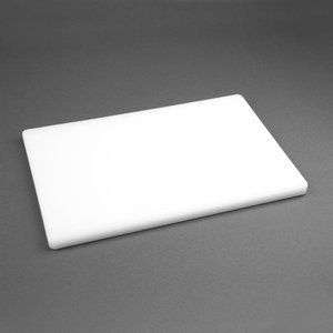 Hygiplas Extra Thick Low Density Polyethylene Cutting Board 450 x 300 mm White