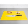 Hygiplas Wyprzedaż - Deska do krojenia z polietylenu o wysokiej gęstości 450 x 300 mm żółta