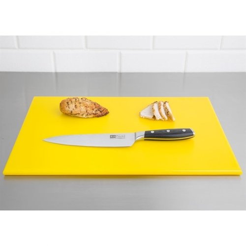 Hygiplas High Density Polyethylene Cutting Board 450 x 300 mm Yellow Hygiplas High Density Polyethylene Cutting Board 450 x 300 mm Yellow
