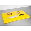 Hygiplas Wyprzedaż - Deska do krojenia z polietylenu o wysokiej gęstości 450 x 300 mm żółta