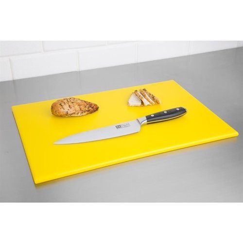 Hygiplas High Density Polyethylene Cutting Board 450 x 300 mm Yellow Hygiplas High Density Polyethylene Cutting Board 450 x 300 mm Yellow