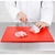 Hygiplas High Density Polyethylene Cutting Board 450 x 300 mm Red