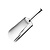 Vogue Stainless Steel Scoop 1 L, 150 mm, Silver