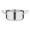 Vogue Stainless Steel 18/10 Low Pot 4,5 L Ø 240 mm