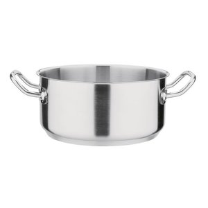 Vogue Stainless Steel 18/10 Low Pot 4,5 L Ø 240 mm Vogue Stainless Steel 18/10 Low Pot 4,5 L Ø 240 mm