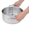 Vogue Stainless Steel 18/10 Low Pot 4,5 L Ø 240 mm