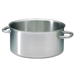 Bourgeat Stainless Steel Low Pot 5 L Ø 240 mm Bourgeat Stainless Steel Low Pot 5 L Ø 240 mm