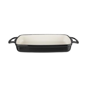 Vogue Black Rectangular Cast Iron Dish 1.8Ltr Vogue Black Rectangular Cast Iron Dish 1.8Ltr