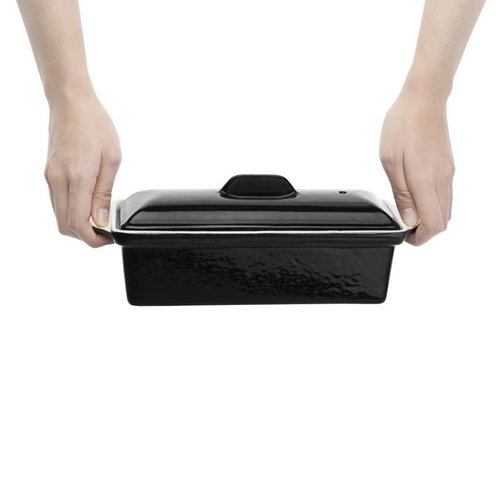 Vogue Black Cast Iron Pate Terrine Mould 1.3Ltr Vogue Black Cast Iron Pate Terrine Mould 1.3Ltr