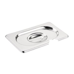 Vogue Stainless Steel Gastronorm Lid 1/9 Notched Vogue Stainless Steel Gastronorm Lid 1/9 Notched