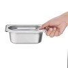 Vogue Stainless Steel Gastronorm Pan 1/9 65 mm Vogue Stainless Steel Gastronorm Pan 1/9 65 mm
