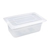 Vogue Polypropylene Container with a Lid GN 1/4 100 mm, Transparent (Pack of 4) Vogue Polypropylene Container with a Lid GN 1/4 100 mm, Transparent (Pack of 4)