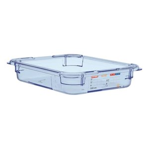 Araven ABS Gastronorm Container 1/2 65 mm Blue-Transparent Araven ABS Gastronorm Container 1/2 65 mm Blue-Transparent