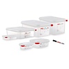 Araven Polypropylene Gastronorm Container 1/9 100 mm, Transparent (Pack of 4) Araven Polypropylene Gastronorm Container 1/9 100 mm, Transparent (Pack of 4)