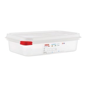 Araven Polypropylene Container with a Lid GN 1/4 65 mm, Transparent (Pack of 4) Araven Polypropylene Container with a Lid GN 1/4 65 mm, Transparent (Pack of 4)