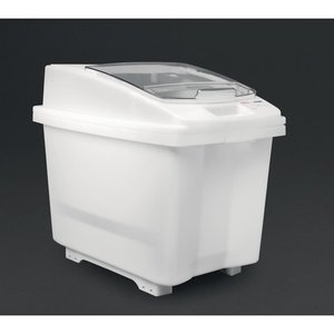 Araven Transparent Mobile Ingredient Bin 80Ltr Araven Transparent Mobile Ingredient Bin 80Ltr