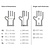 Vogue Vinyl Disposable Gloves, Size S, Powdered, Blue (Pack of 100)