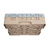 XXLselect Kosz do zmywarki na szkło 16 przegród / 500 x 500 x 143 mm, beżowy
